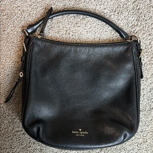 Kate Spade Black Pebbled Leather Crossbody Bag